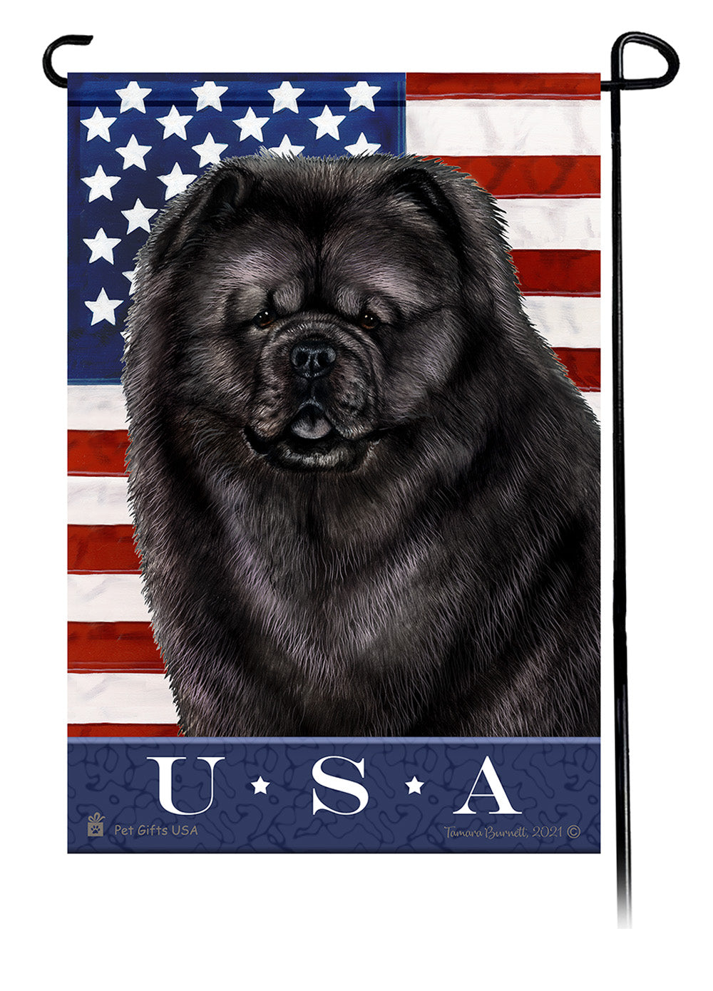 Chow Chow True Blue Garden Flags