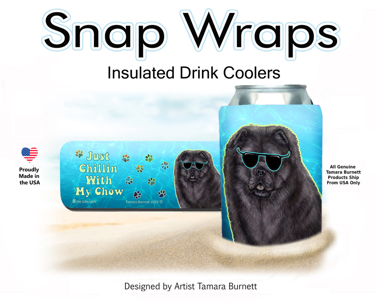 Chow Chow Blue Snap Wrap Cozy