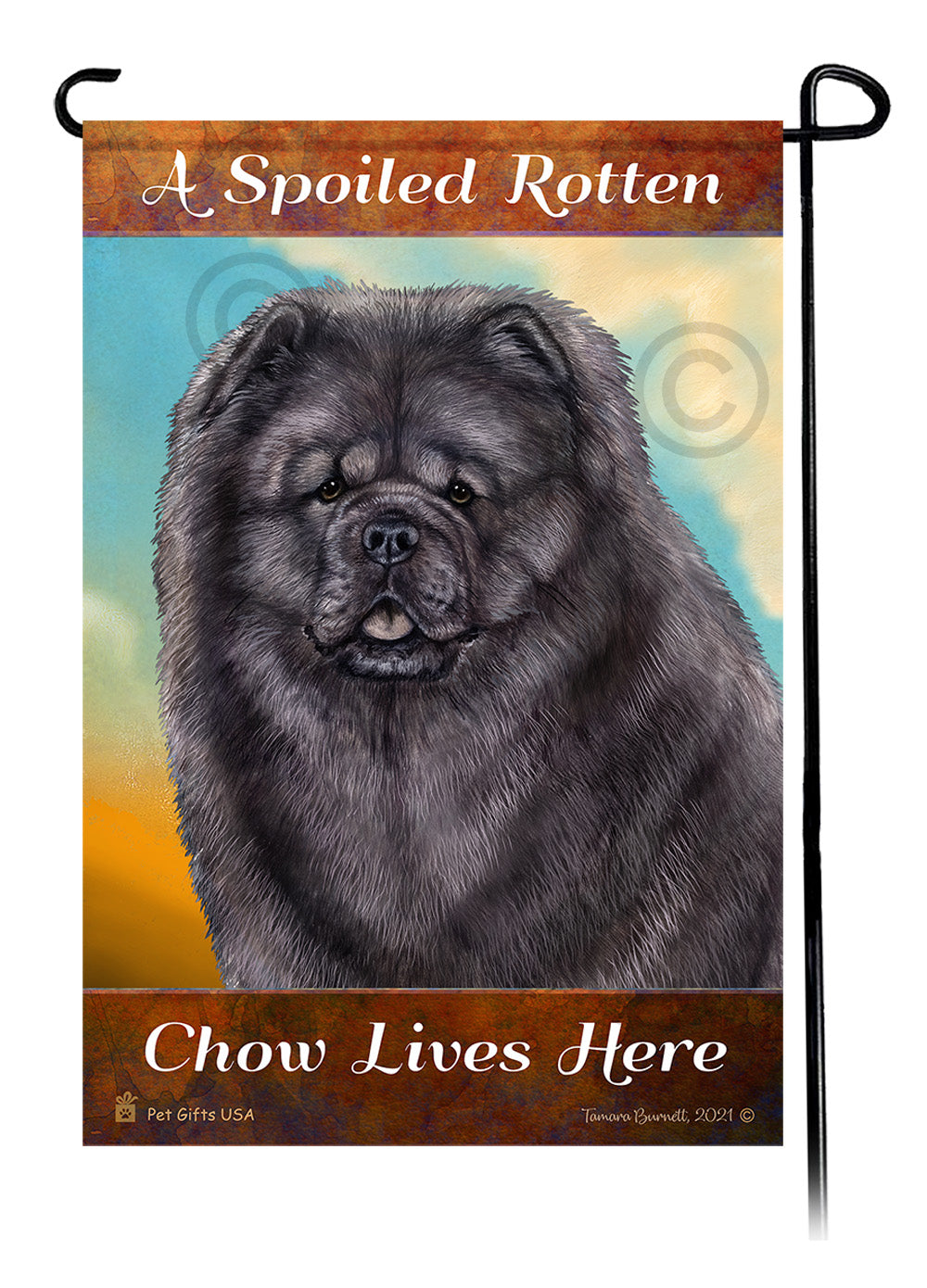 Chow Chow Spoiled Rotten - Garden Flag