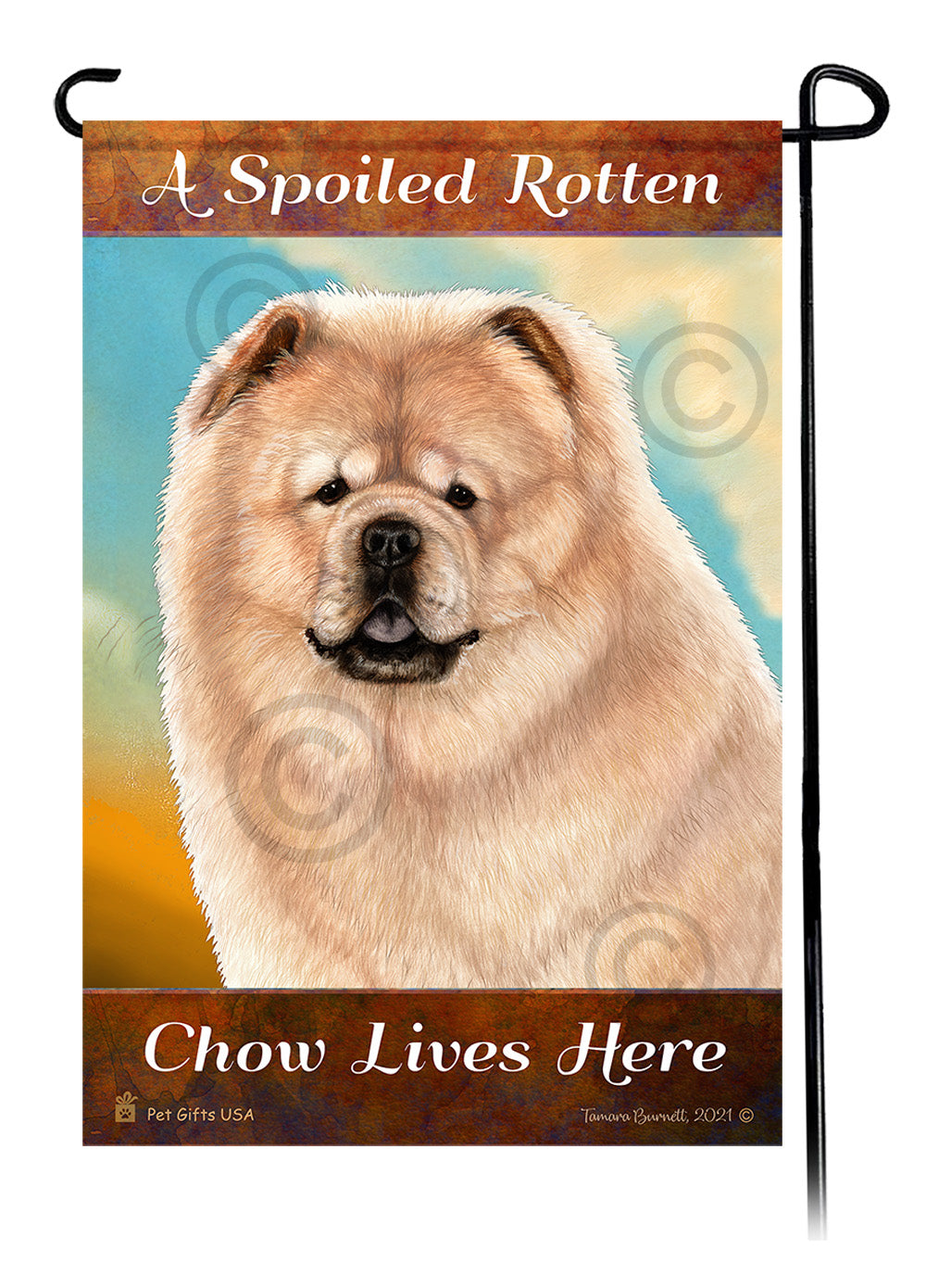Chow Chow Spoiled Rotten - Garden Flag