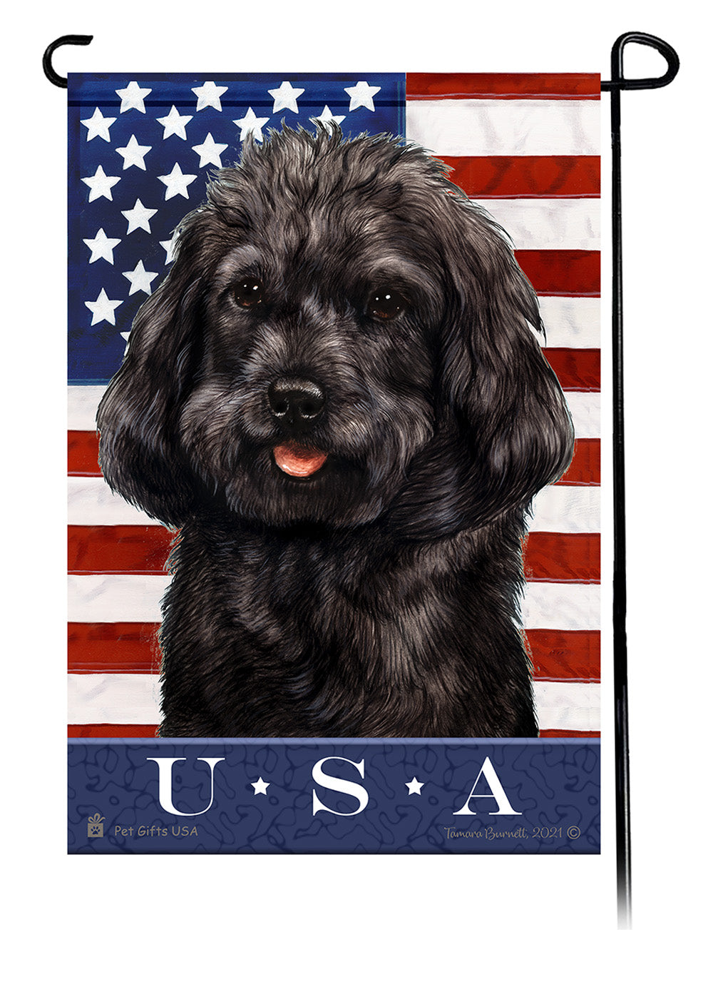 Cockapoo True Blue Garden Flags