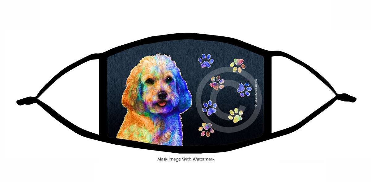 Cockapoo (Blonde) Face Mask