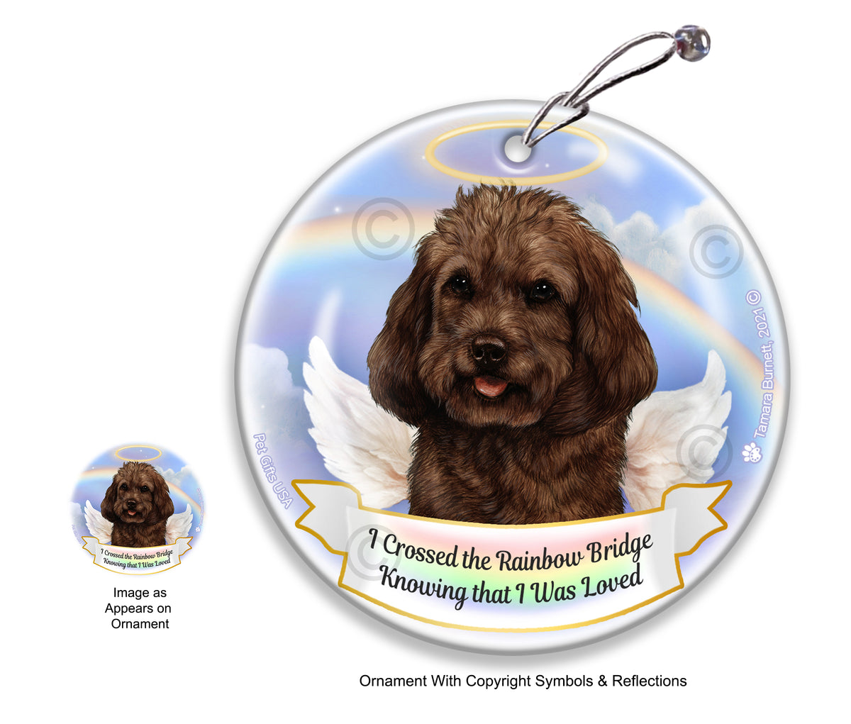 Cockapoo Chocolate Ornament