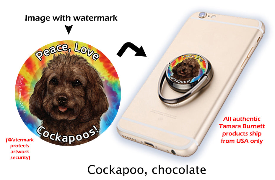 Cockapoo Chocolate Phone Stand