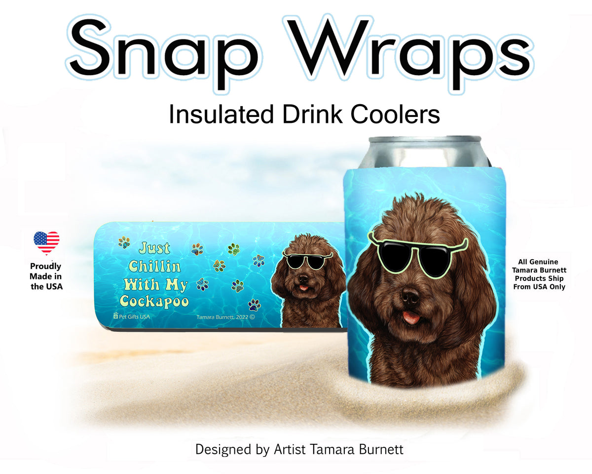 Cockapoo Chocolate Snap Wrap Cozy