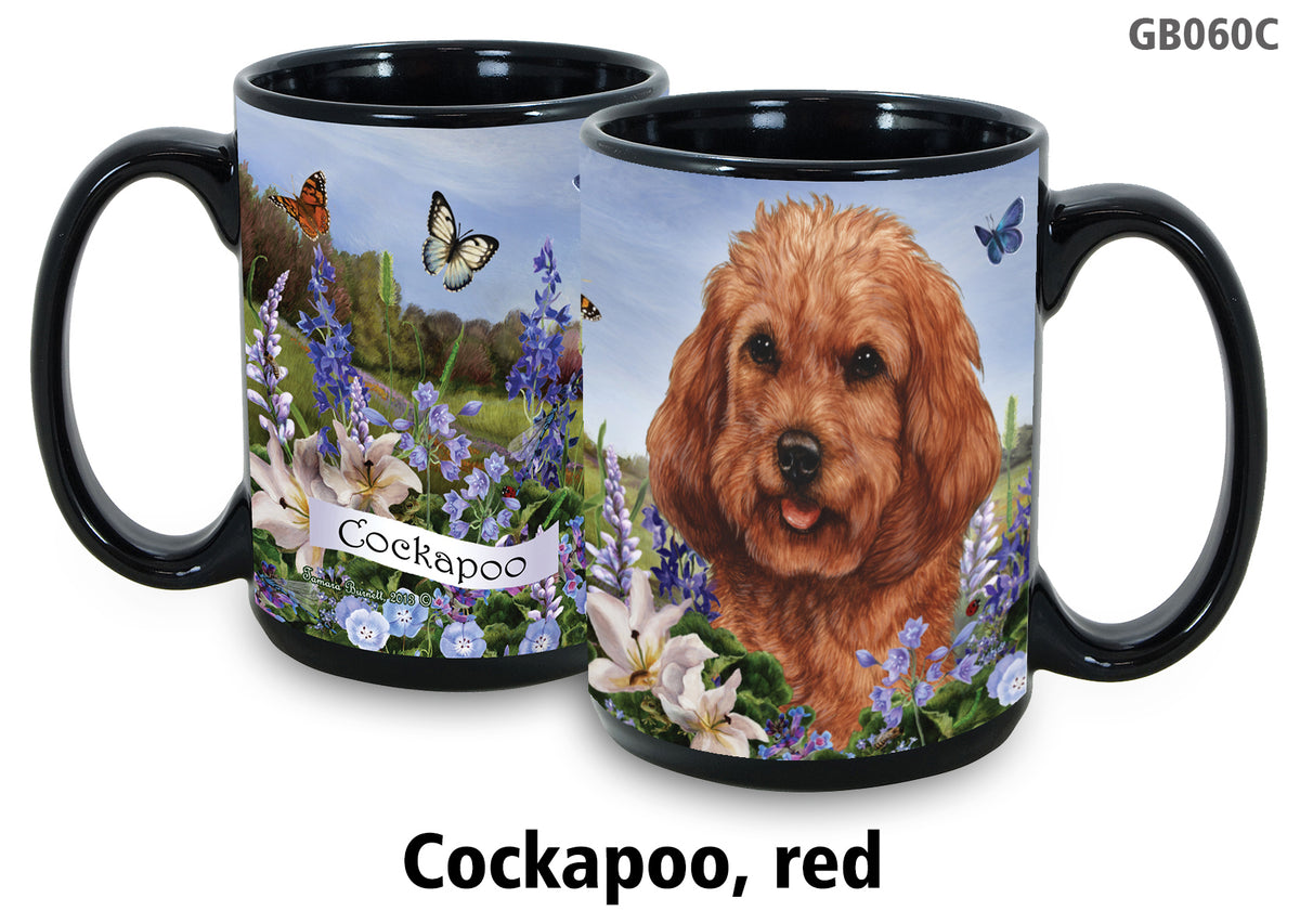 Cockapoo Red - Garden Party Fun Mug 15 oz