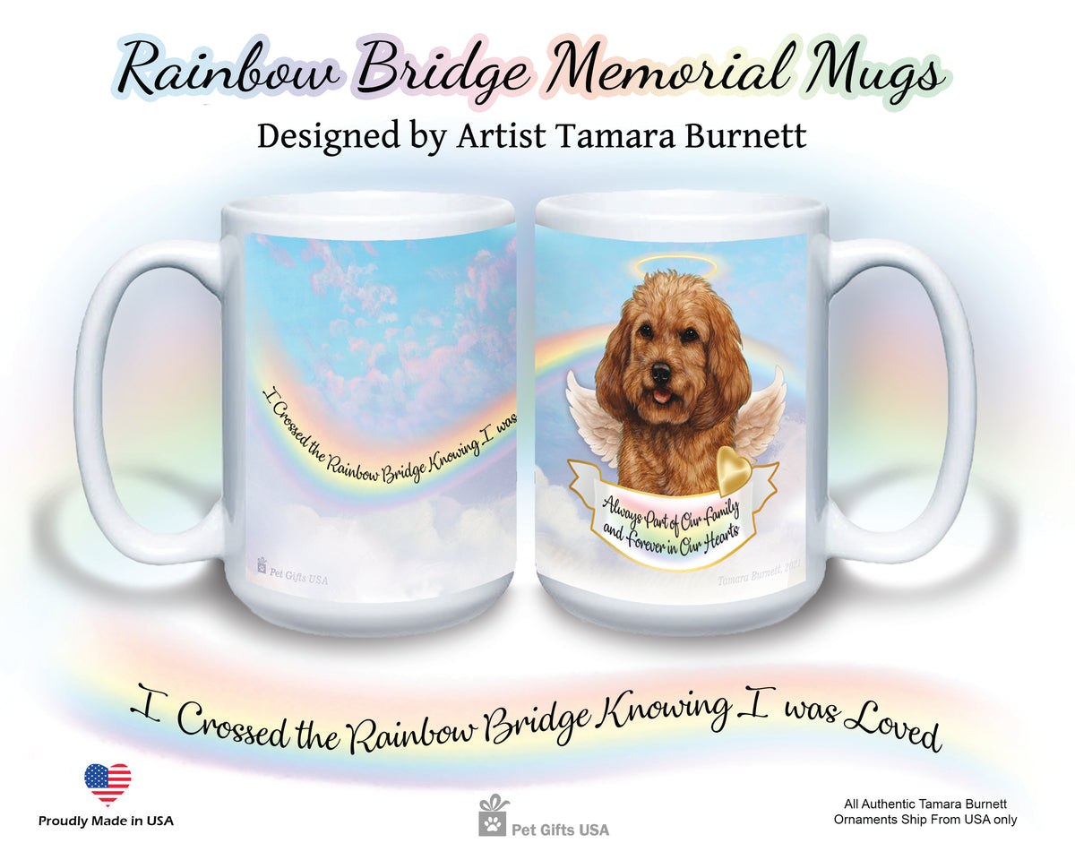 Cockapoo Red Memorial Mug 15 oz