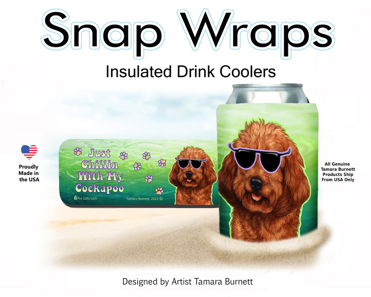 Cockapoo Red Snap Wrap Cozy