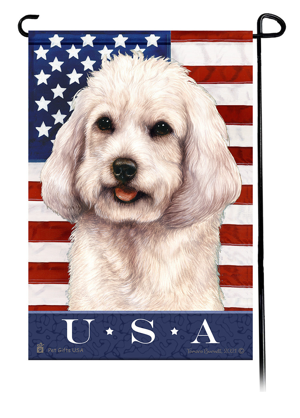 Cockapoo True Blue - Garden Flag
