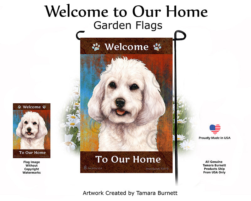 Cockapoo Welcome To Our Home - Garden Flag