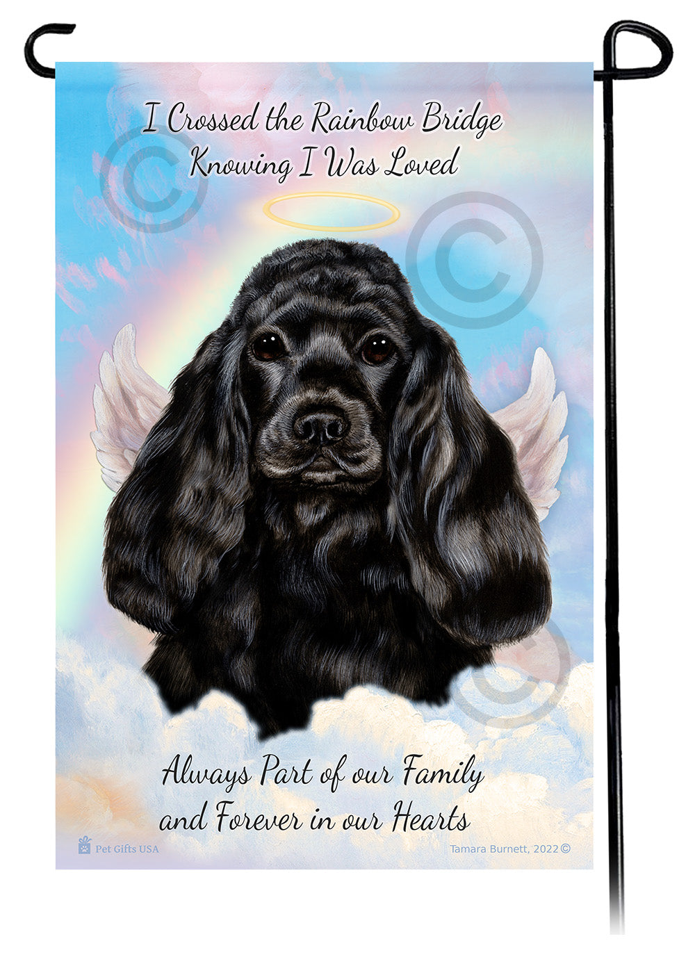 Cocker Spaniel Memorial Garden Flags