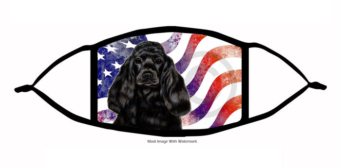 Cocker Spaniel (Black) Face Mask