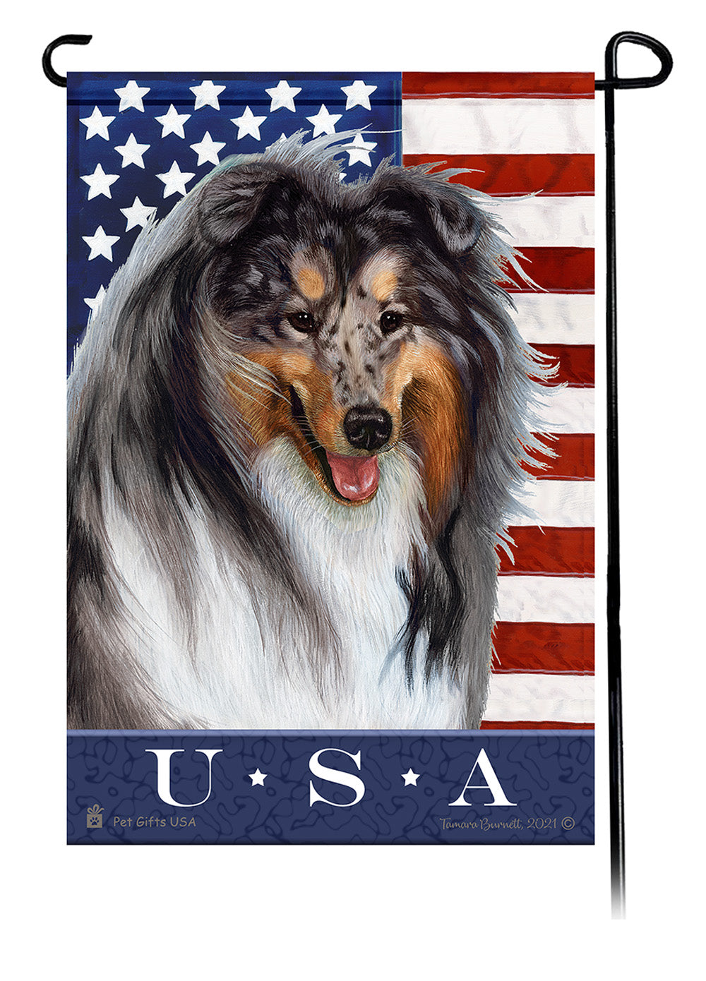 Collie True Blue - Garden Flag