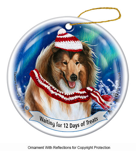 Collie 12 Days of Treats Ornament
