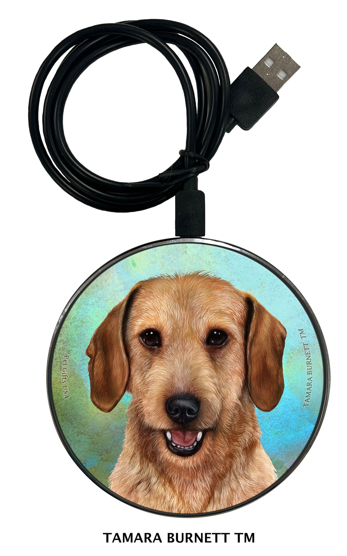 Dachshund Wirehair Wheaten Zoomies Wireless Charger
