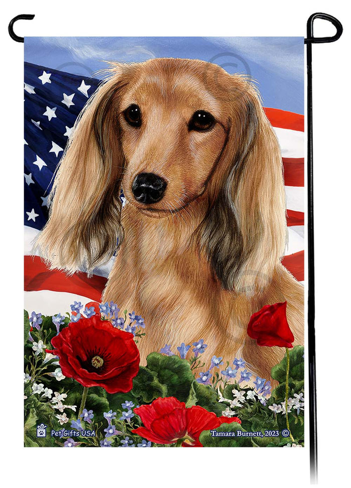 Patriotic Flowers Garden Flags