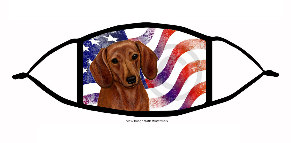 Dachshund (Smooth Red) Face Mask