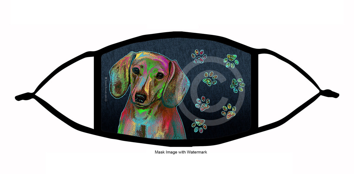 Dachshund (Smooth Red) Face Mask