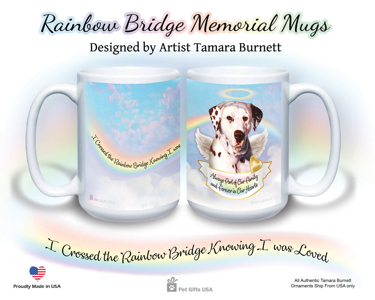 Dalmatian Liver/White Memorial Mug 15 oz