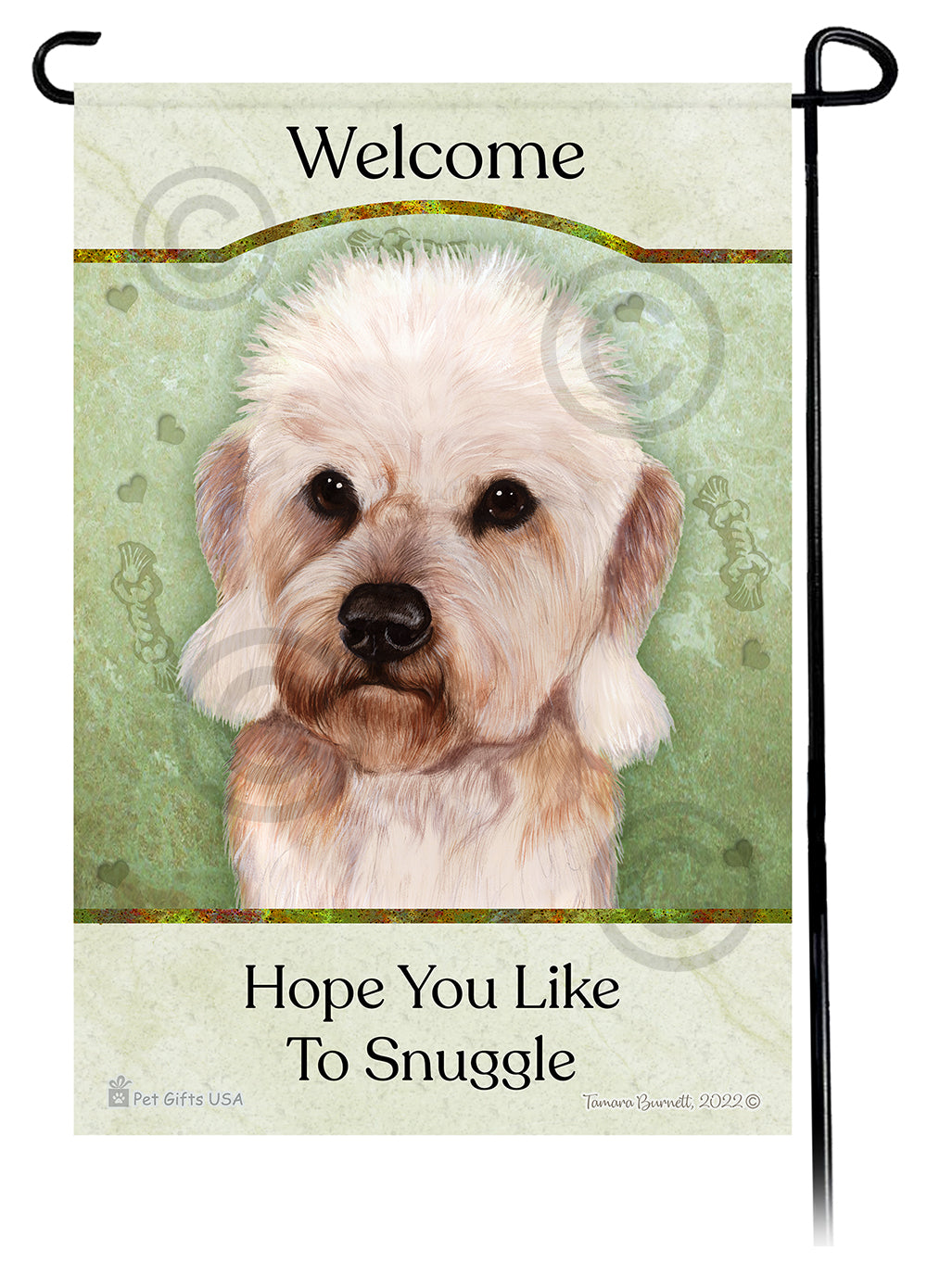 Dandie Dinmont Terrier Hope You Like To Snuggle - Garden Flag
