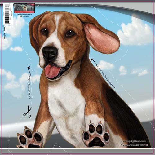 Beagle Window Cling