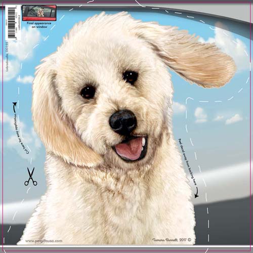 Labradoodle Window Cling