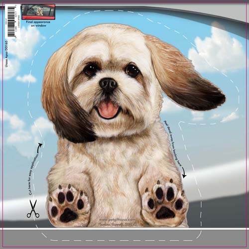 Lhasa Apso Window Cling