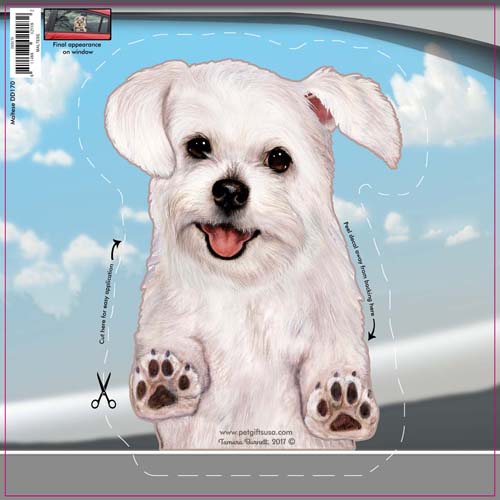 Maltese Window Cling