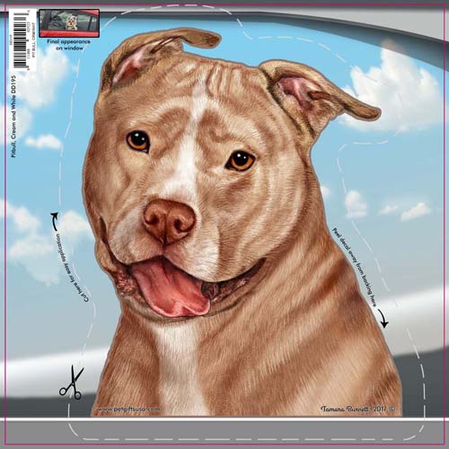 Pit Bull Window Cling