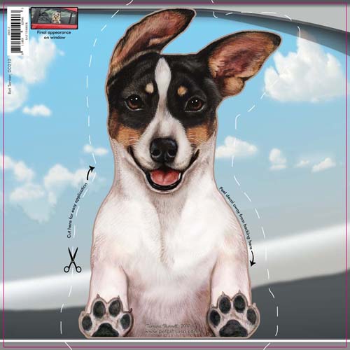 Rat Terrier Window Cling
