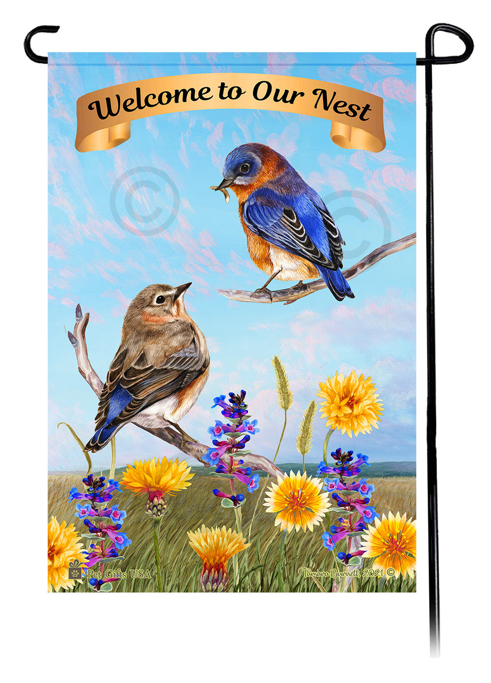 Eastern Bluebird Wild Bird & Wildlife Garden Flags