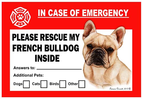 French Bulldog Emergency Cling