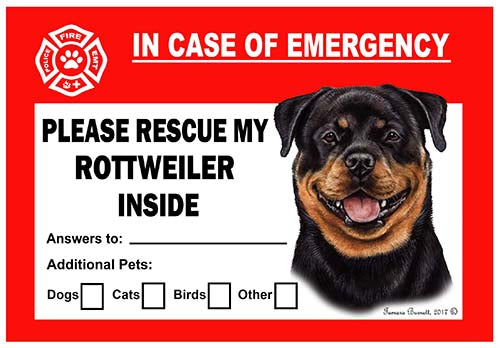 Rottweiler Emergency Cling