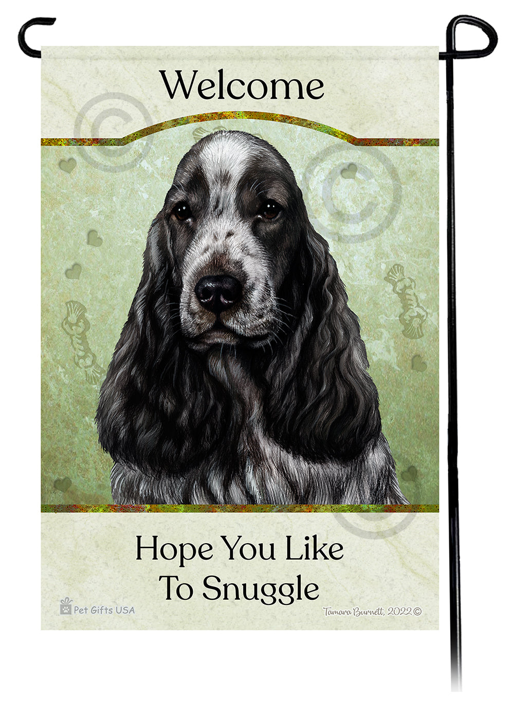English Cocker Spaniel Hope You Like To Snuggle - Garden Flag