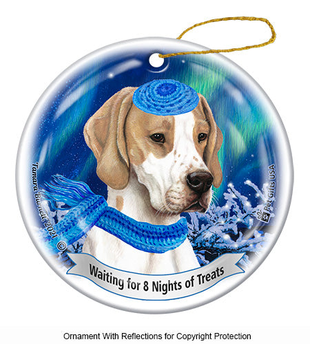 English Pointer Lemon/White Ornament