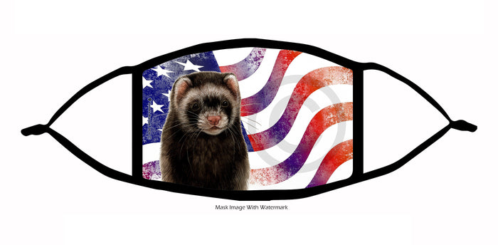 Ferret (Black Sable Mitt) Face Mask