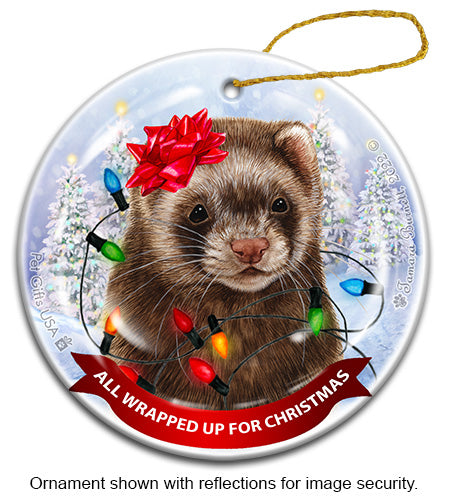 Ferret Chocolate Ornament