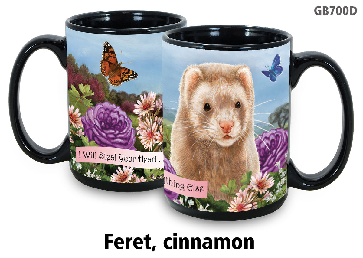Ferret Cinnamon - Garden Party Fun Mug 15 oz