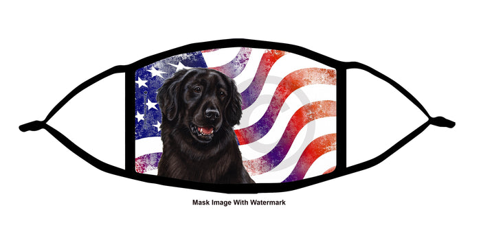 Flat Coated Retriever (Black) Face Mask