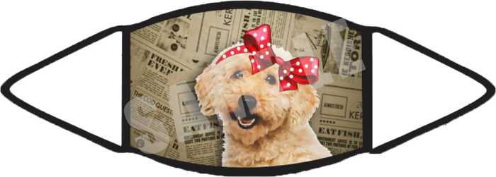 Goldendoodle (Brown) Face Mask