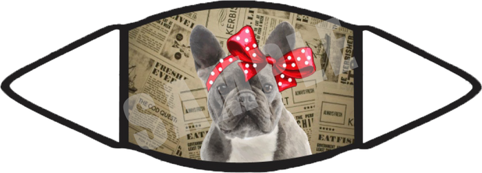 Frenchie Black (Brown) Face Mask