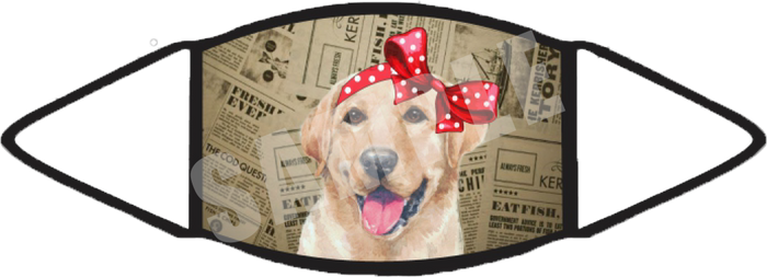 Labrador Yellow (Brown) Face Mask