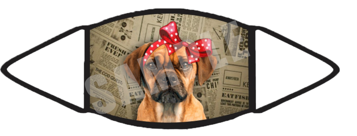Puggle (Brown) Face Mask