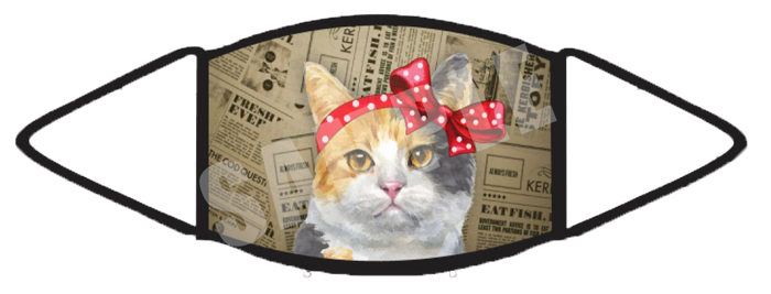 Calico Cat (Brown) Face Mask