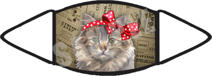 Maine Coon Cat (Brown) Face Mask