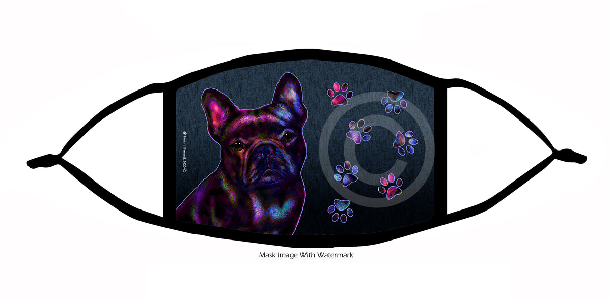French Bulldog (Black) Face Mask