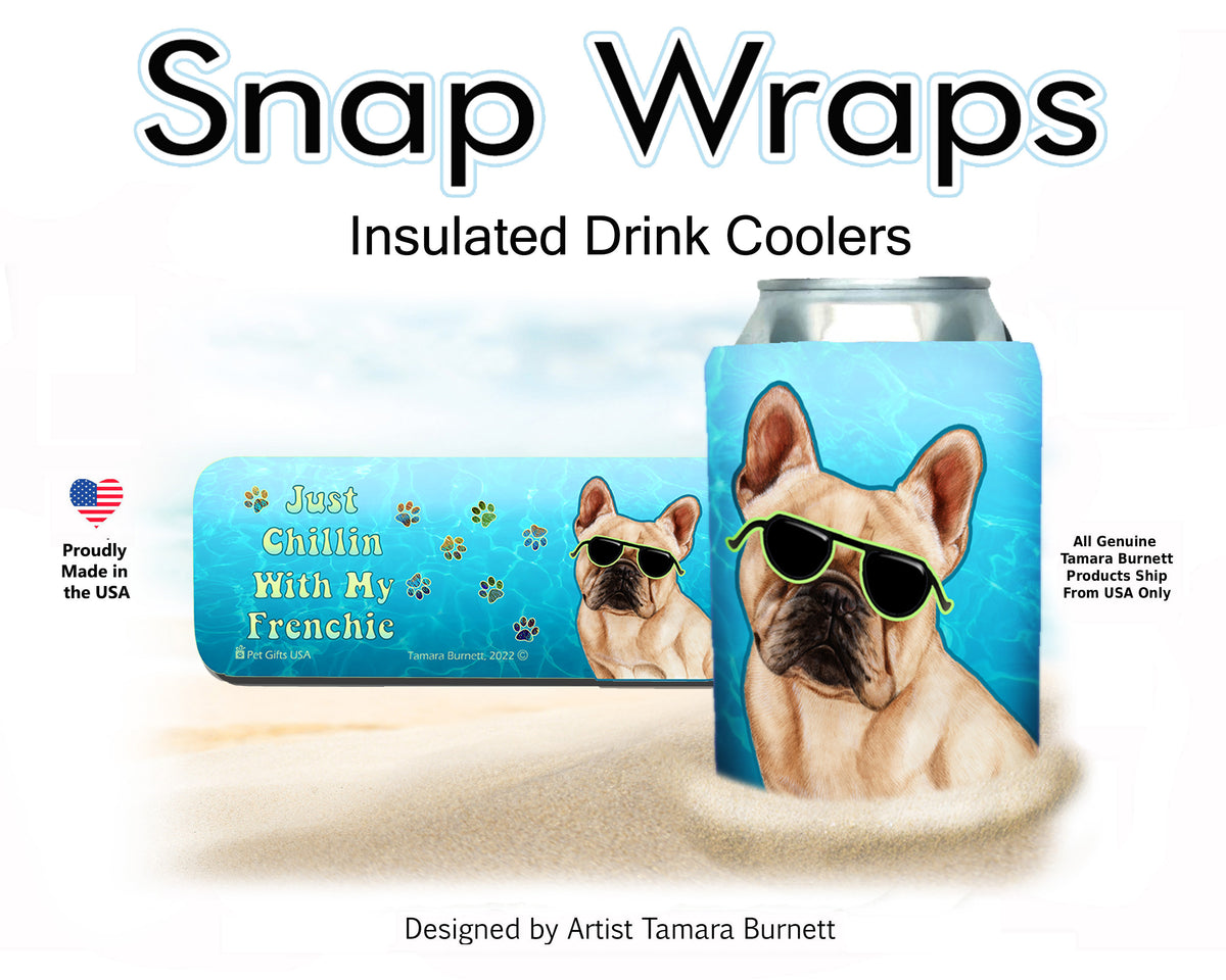French Bulldog Cream Snap Wrap Cozy