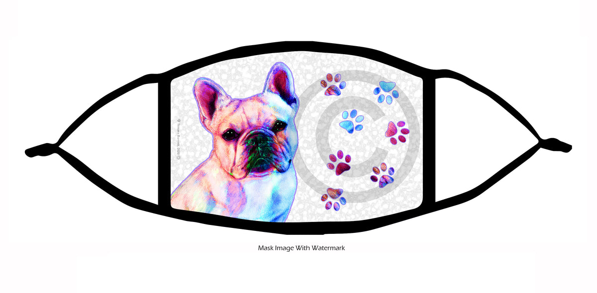 French Bulldog (White) Face Mask