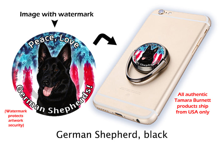 German Shepherd Black Phone Stand