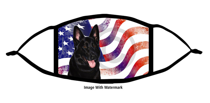 German Shepherd (Black) Face Mask